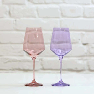 Coloured Wine Glass, Combination Set of 2, Melodrama