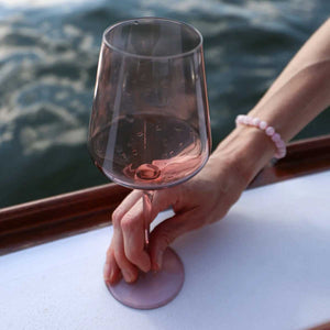 Coloured Wine Glass, Set of 2 Pieces, Smoky Rosé