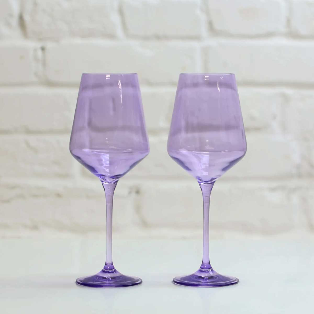 Farbige Weingläser, 2er Set - Violet Thirst