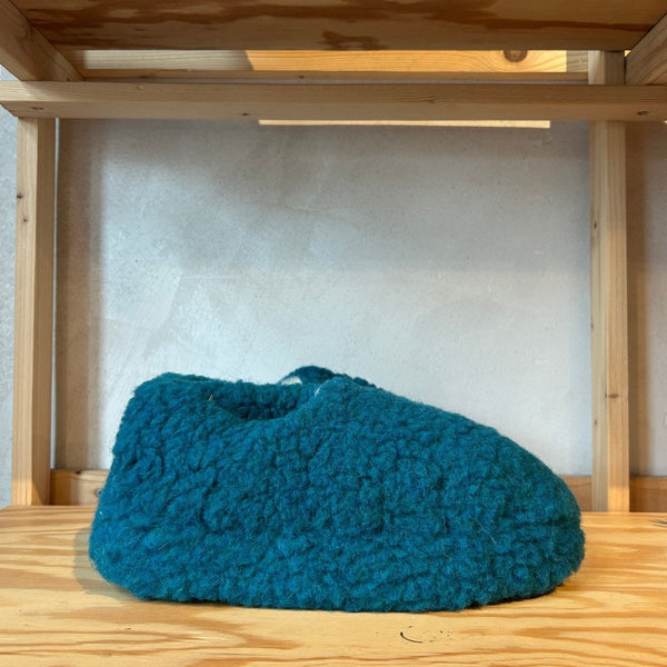 Unisex Woll Hausschuhe -  Azure Ein Ton