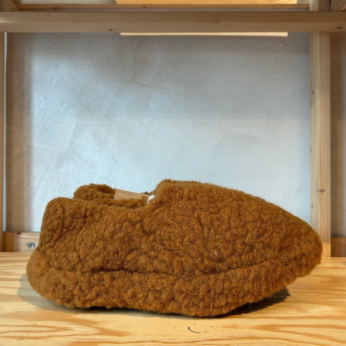 Unisex Wool Slippers - Caramel One Tone