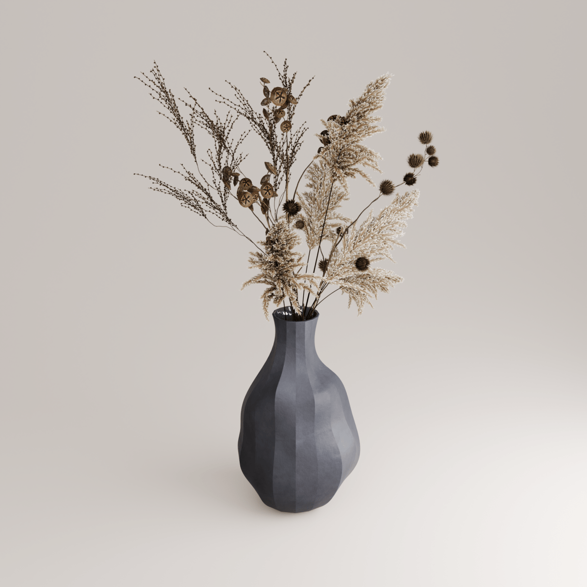 Odre G Porcelain Vase (h39 cm) - Holaria