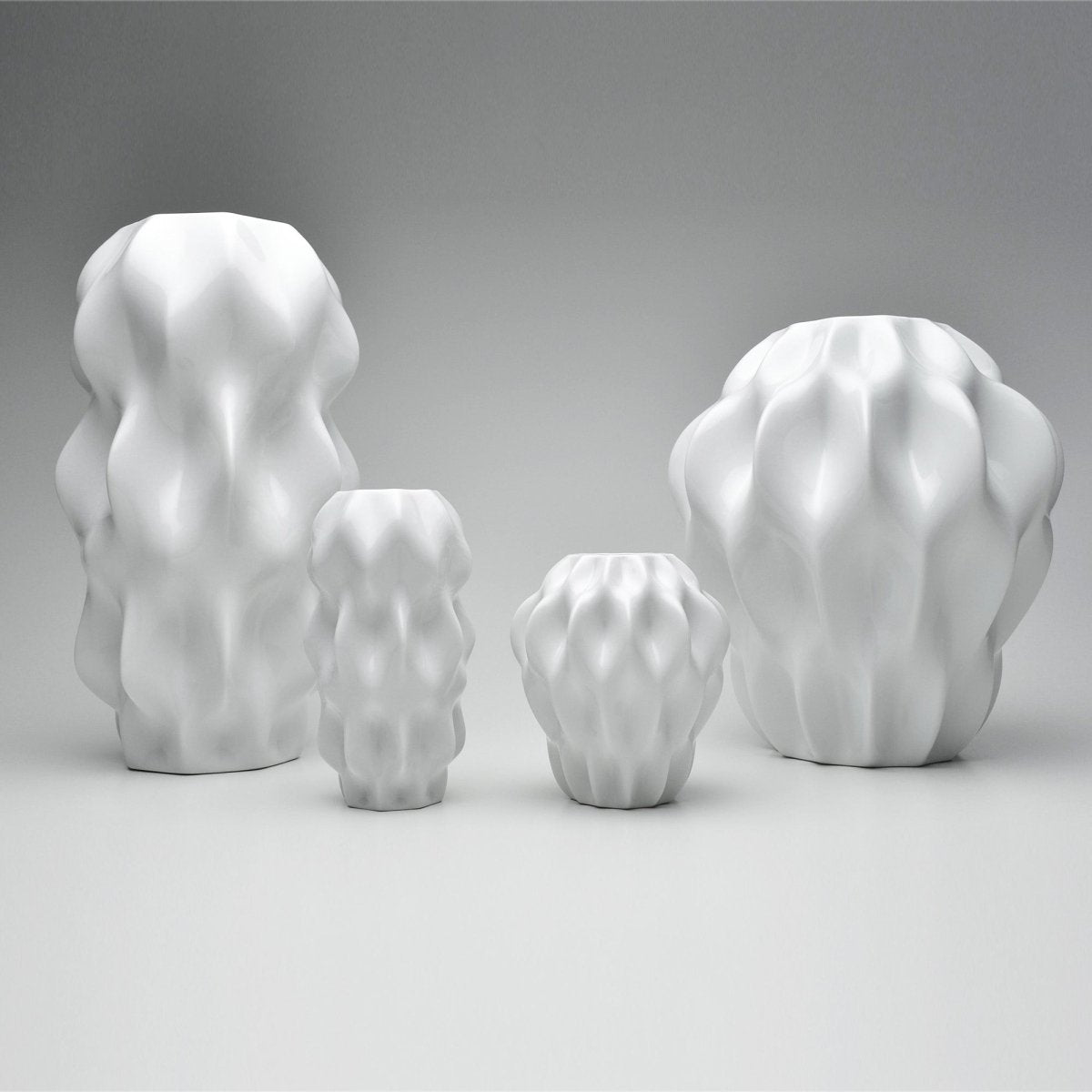 Plissan G Porcelain Vase (h40 cm) - Holaria