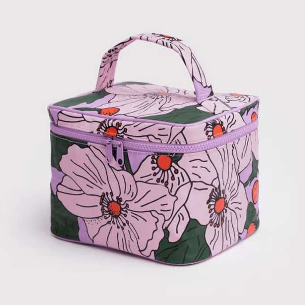 Large Cosmetic Case - Pink Poppy