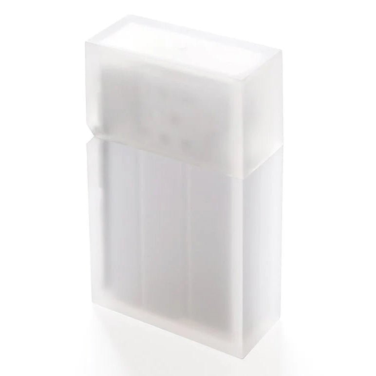 Hard-Edge Petrol Lighter - Frosty White