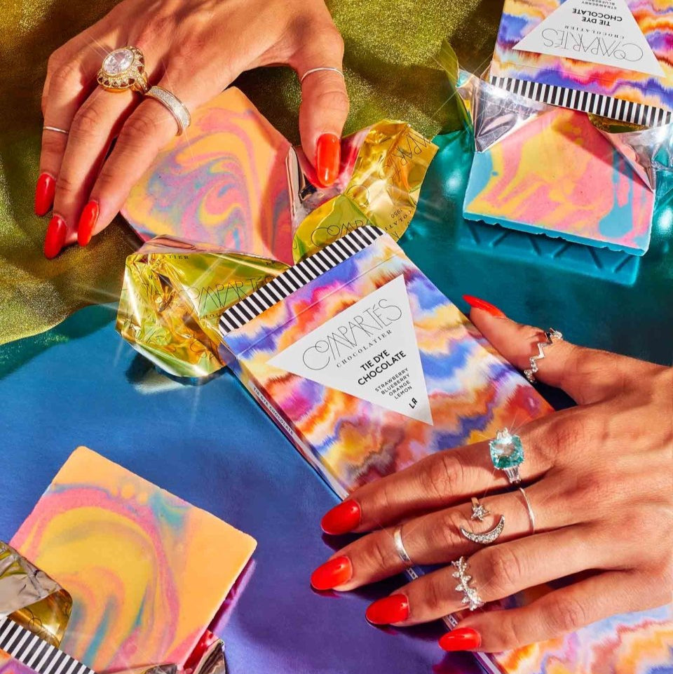 Tie-Dye-Schokoriegel