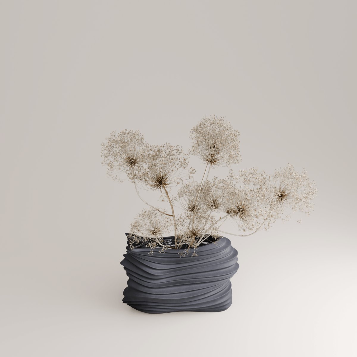 Voo P Porcelain Vase (h24 cm) - Holaria