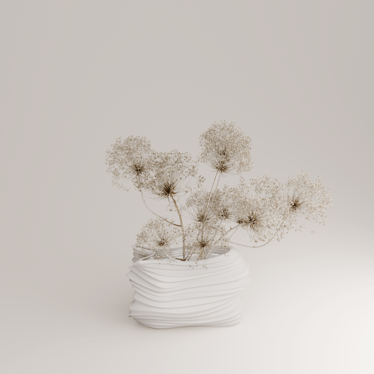 Voo P Porcelain Vase (h24 cm) - Holaria