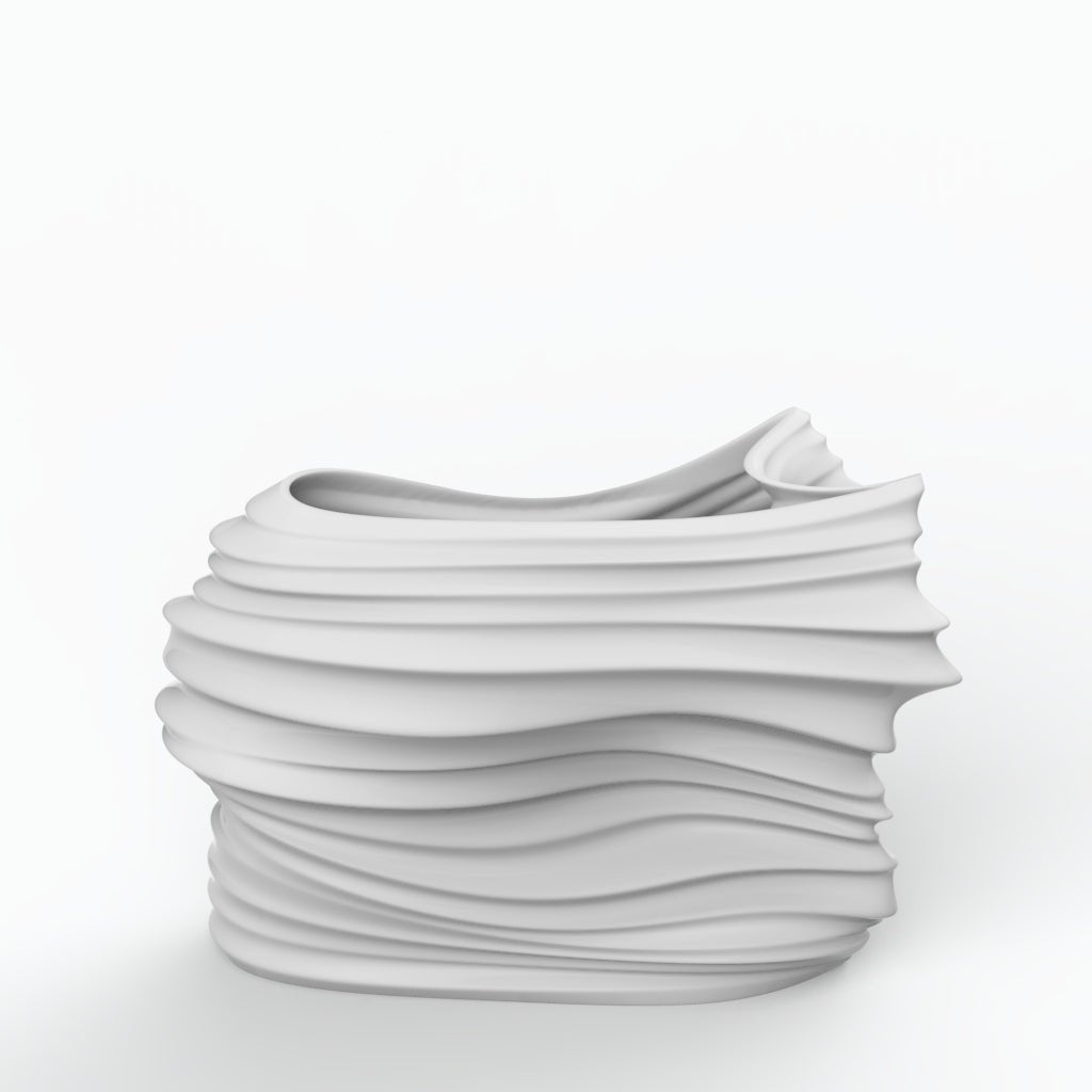 Voo P Porcelain Vase (h24 cm) - Holaria