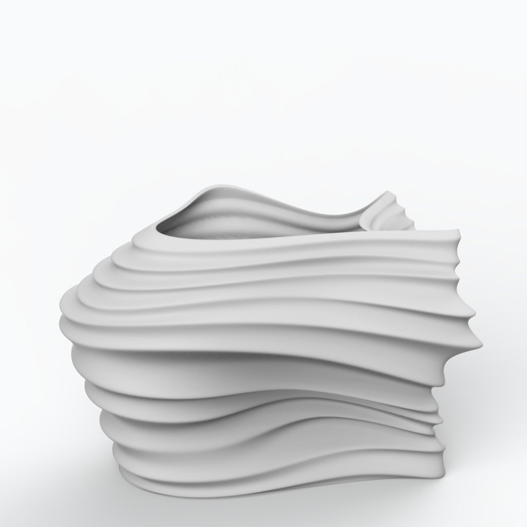 Voo G Porcelain Vase (h28 cm) - Holaria