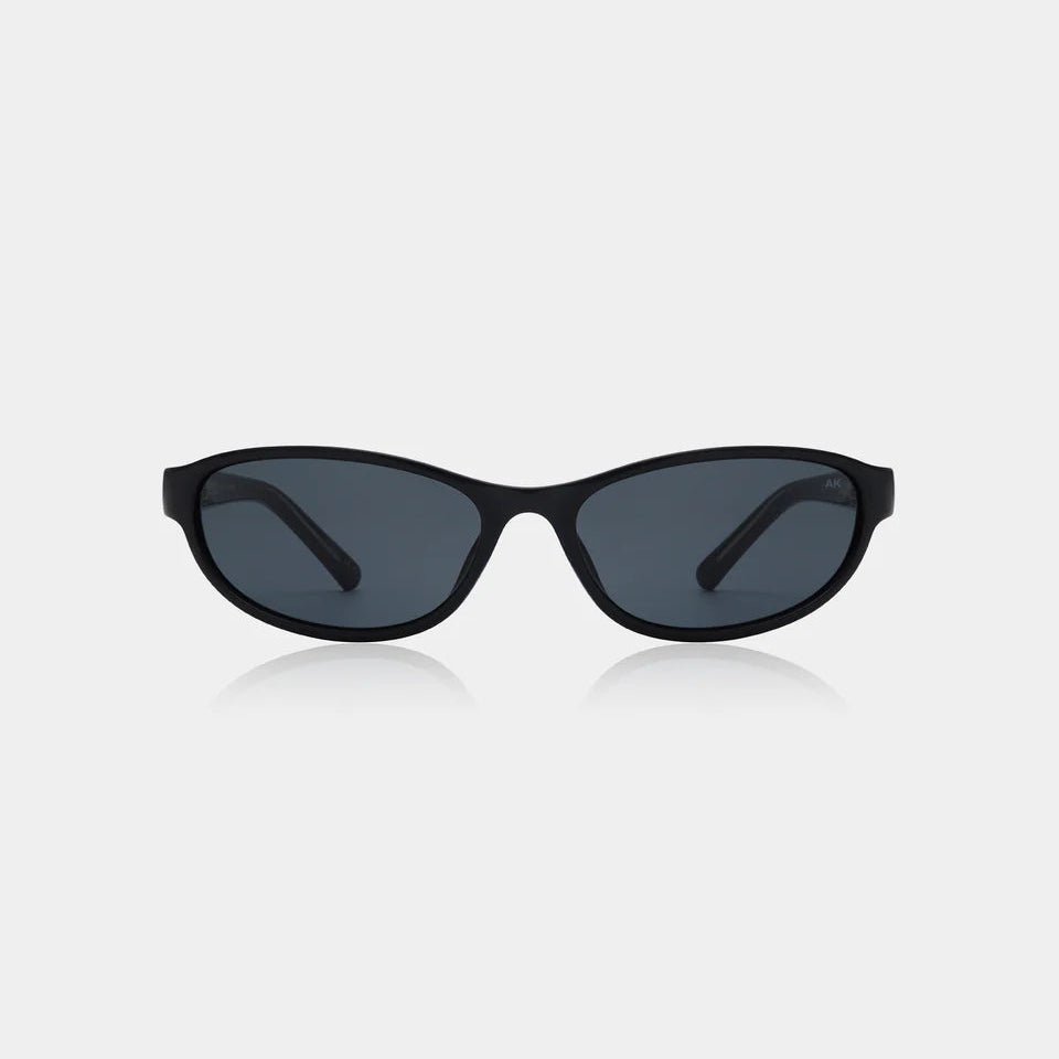 A. Kjaerbede Alexa sunglasses with round frames and dark tinted lenses, stylish eyewear for sun protection and fashion.