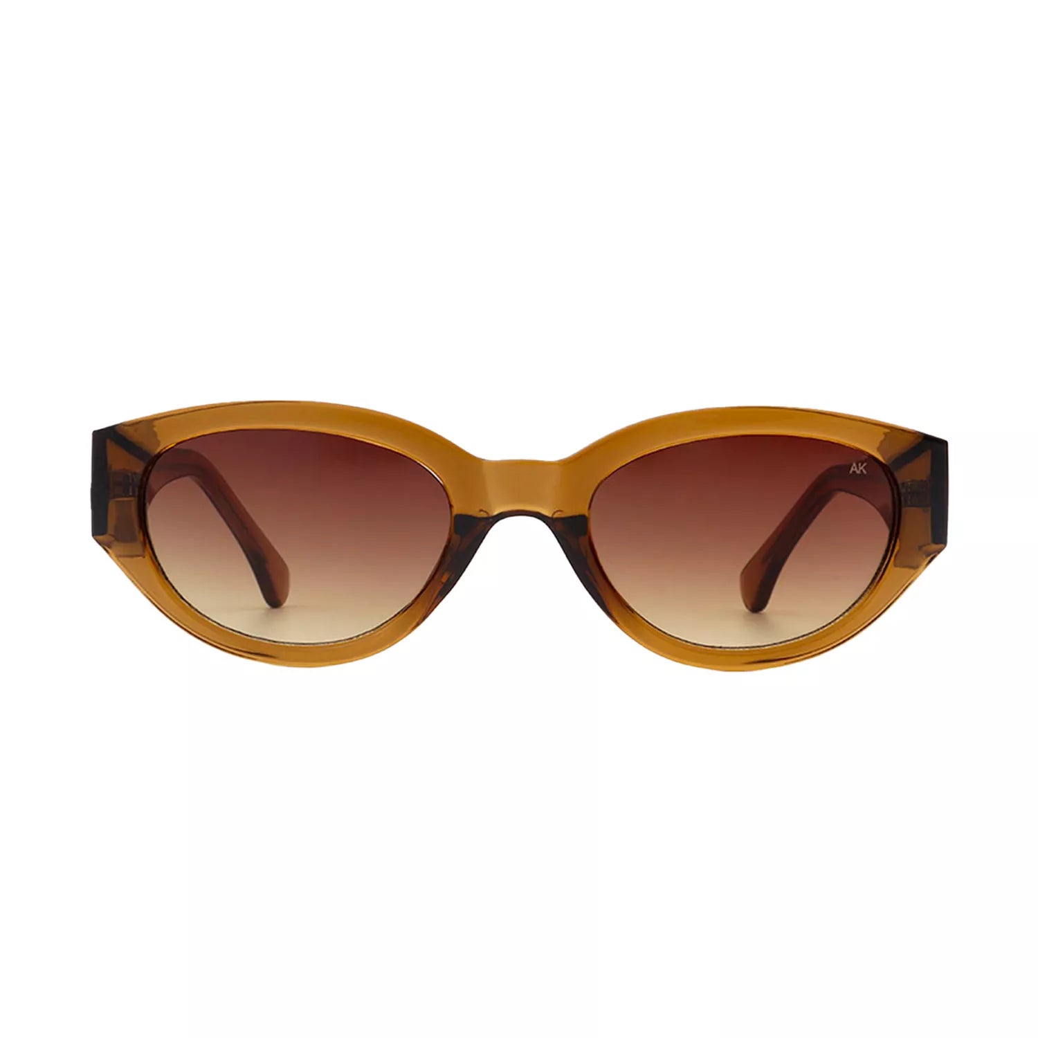 A. Kjaerbede Winnie sunglasses with round frames and dark tinted lenses, stylish accessory for sunny days.