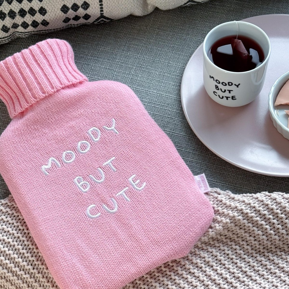 'Moody But Cute' Hot Water Bottle