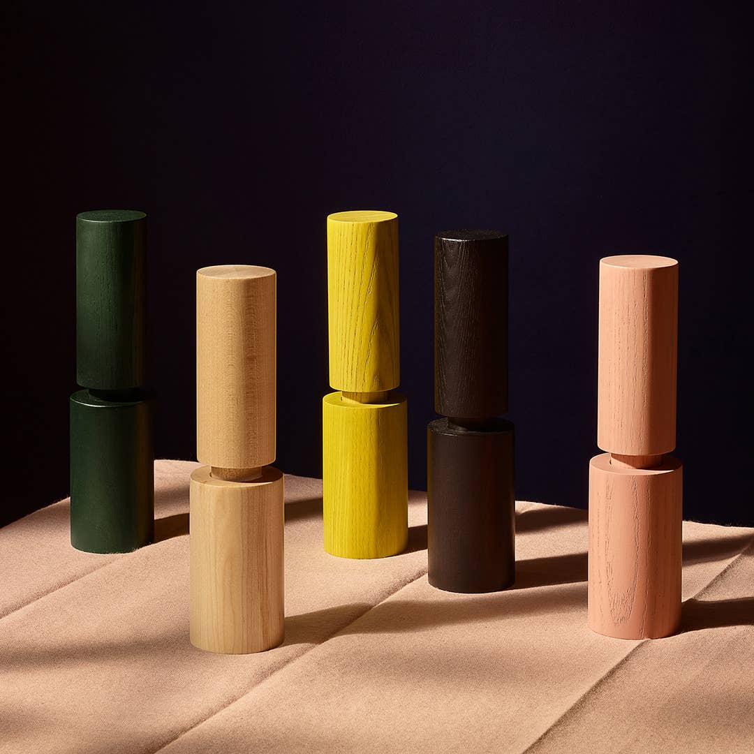 Hove Holz-Mühlen -Ergonomische Salz- und Pfeffermühlen - Schwarz Eschenholz