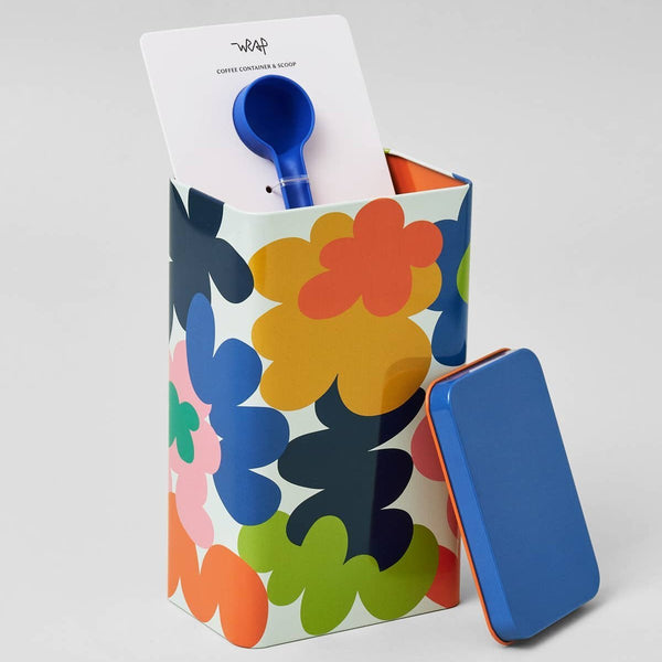 'Abstract Flowers' Bloom Coffee Tin