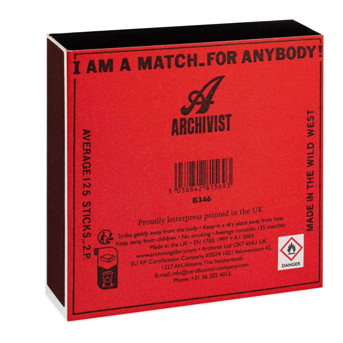 Vintage-Inspired Cowgirl Matchbox – "I Am a Match for Anybody"