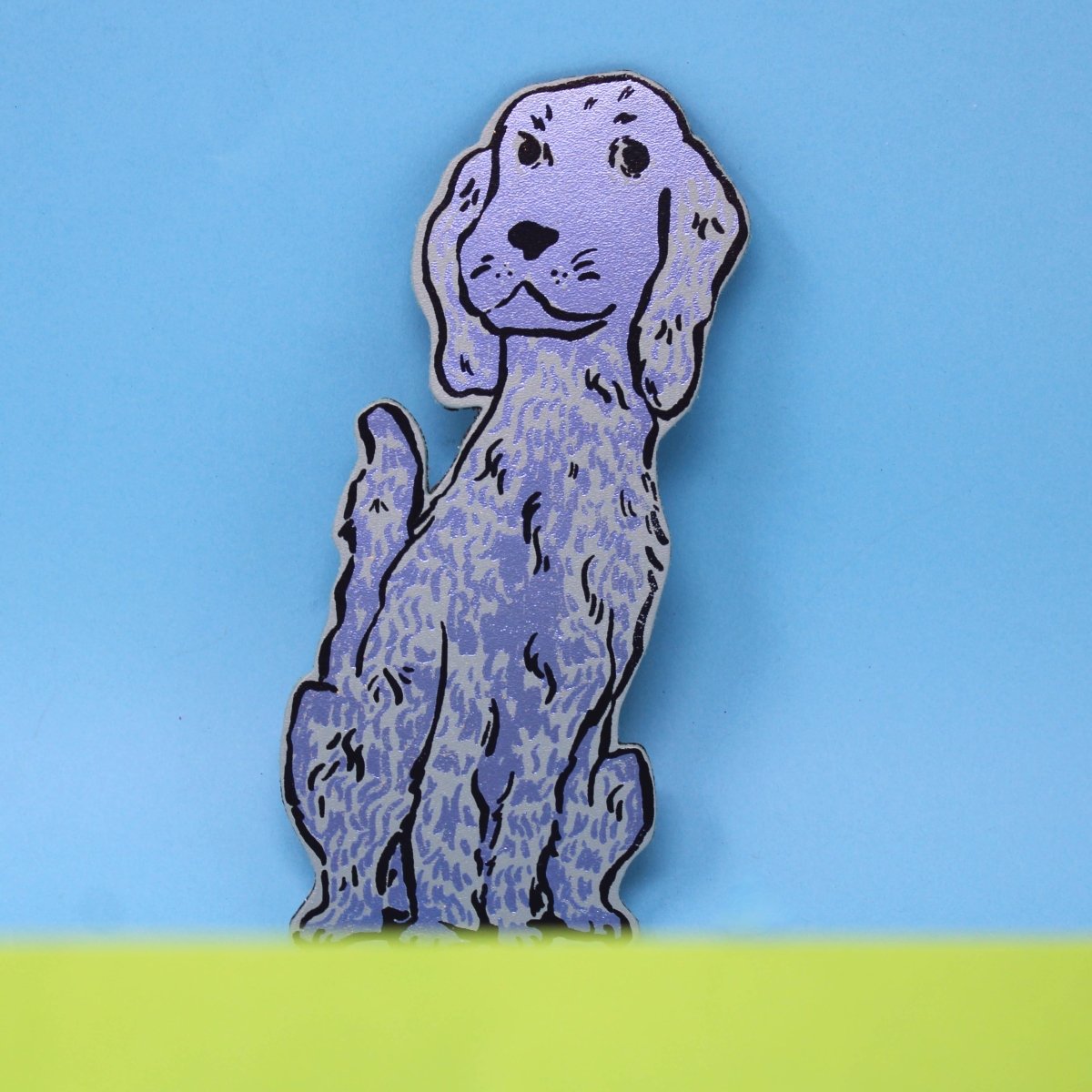 Spanielmagnet: Gelb