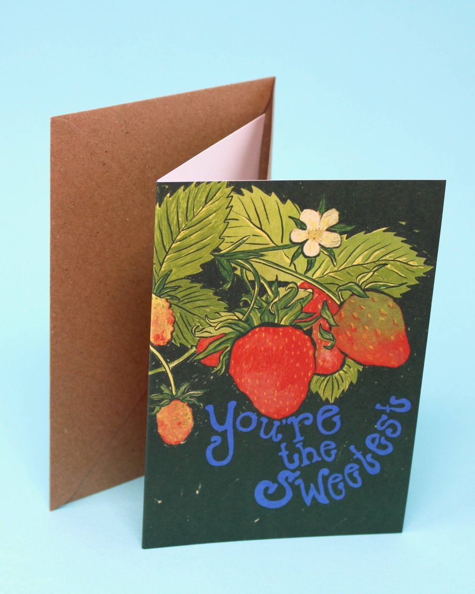 You're The Sweetest Greetings Card by Ark Colour Design featuring colorful, cheerful design for special occasions.