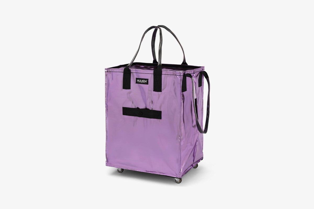 Large Hulken Bag in lilac color with spacious design and sturdy handles, perfect for everyday use.