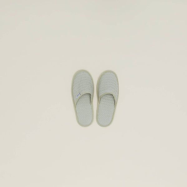 Simple Waffle Slippers - Sage: Samm