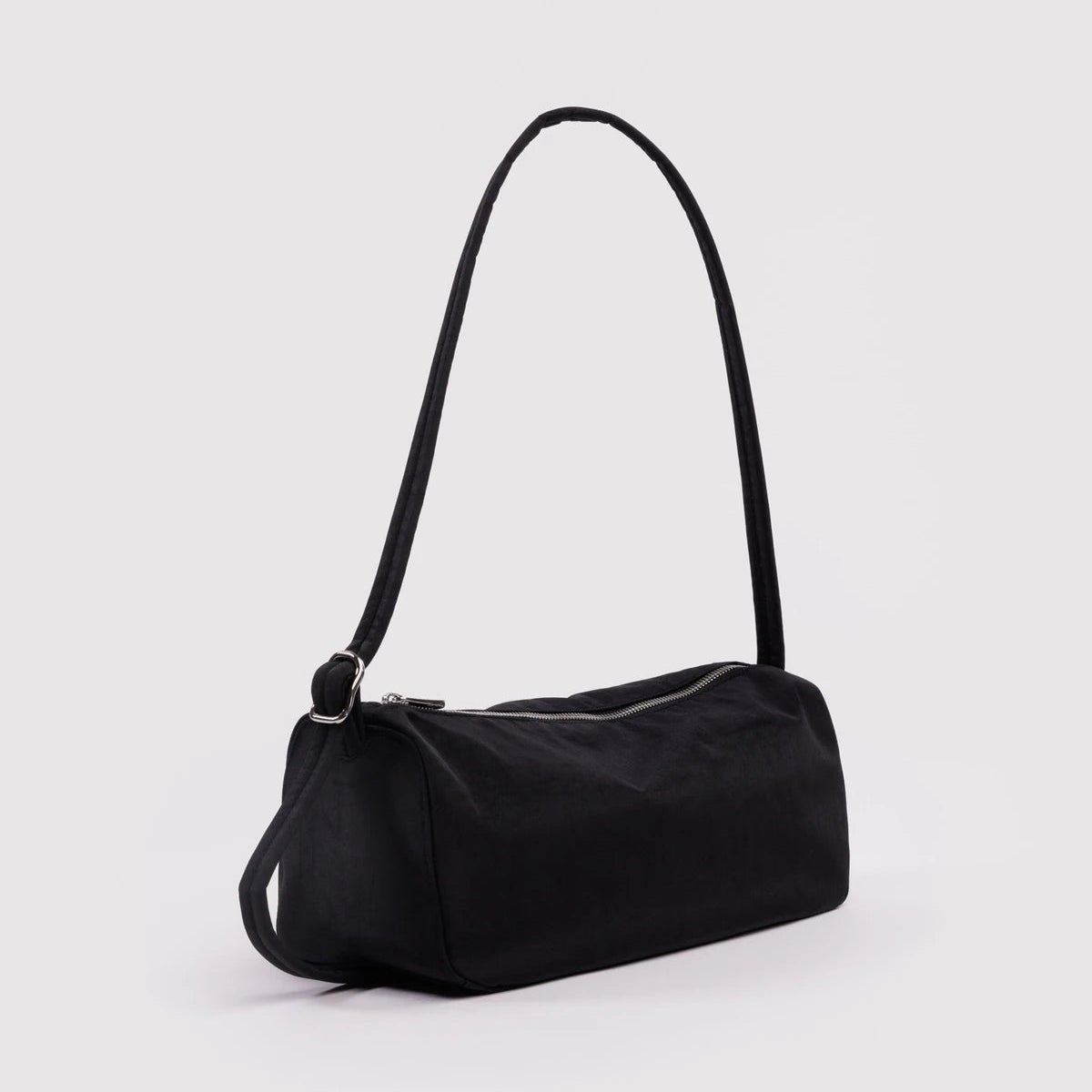 Baggu Nylon Loaf Bag showing a sleek, lightweight nylon tote with a spacious interior and minimalist design.