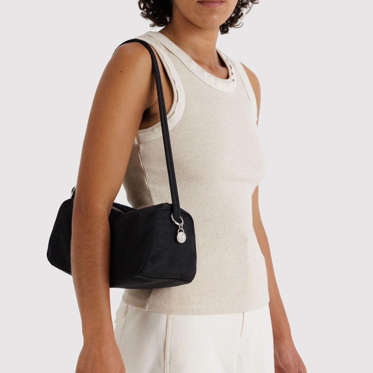Nylon Loaf Bag by Baggu, lightweight and durable reusable tote with a sleek design, perfect for daily use and shopping.