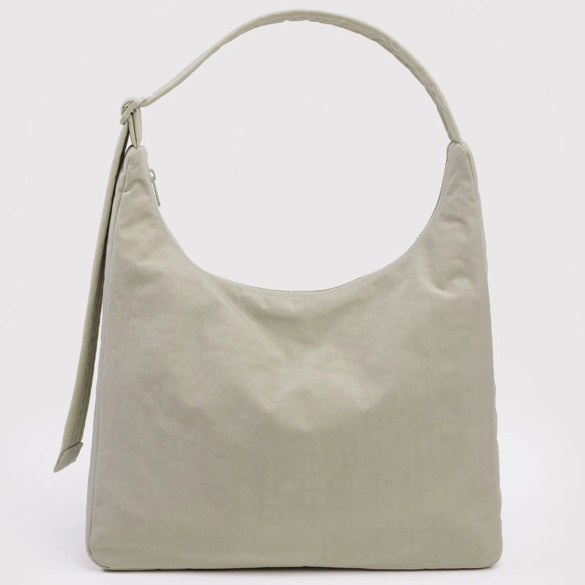 Light green handbag on a white background