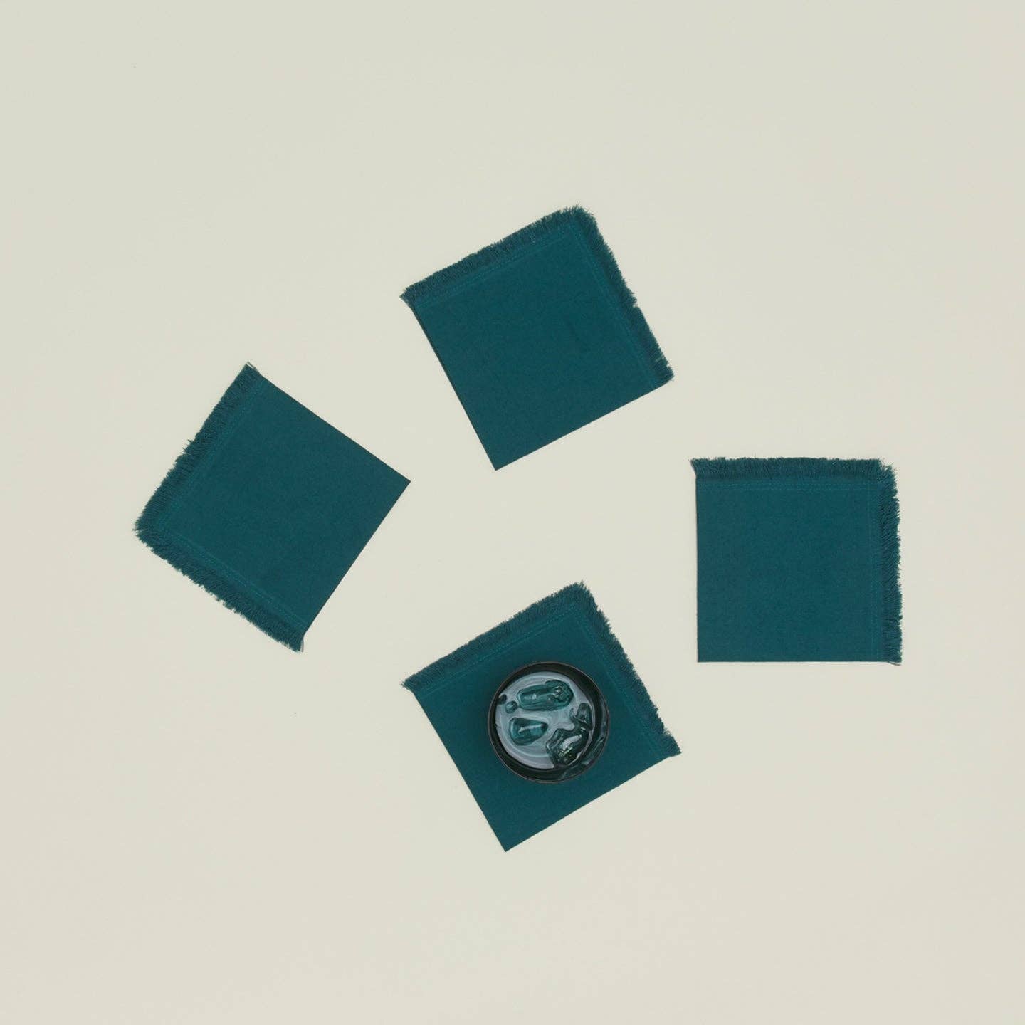 Essential Cocktail Napkins - Set Of 4: Olive