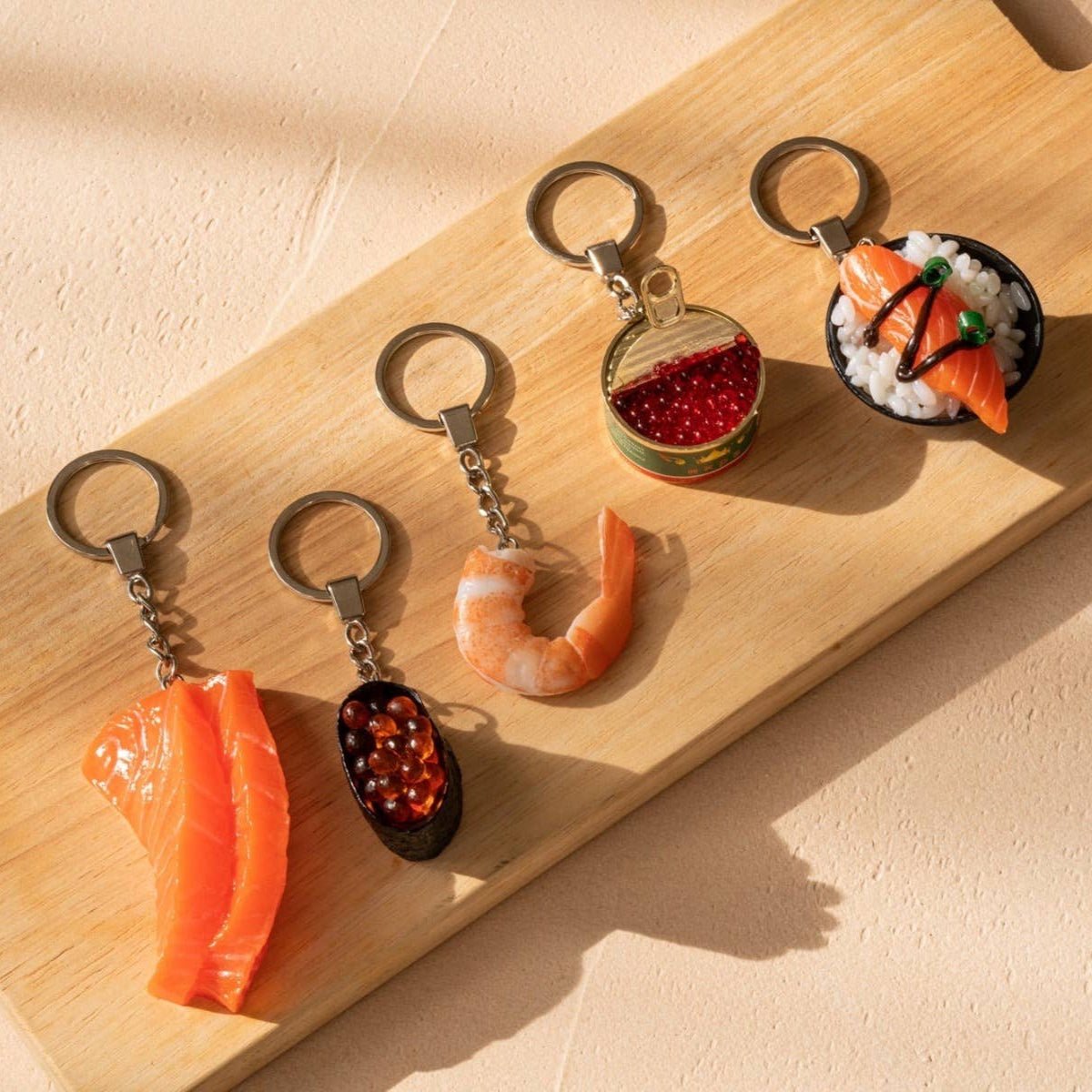 Keychain Salmon Sashimi Rice Bowl