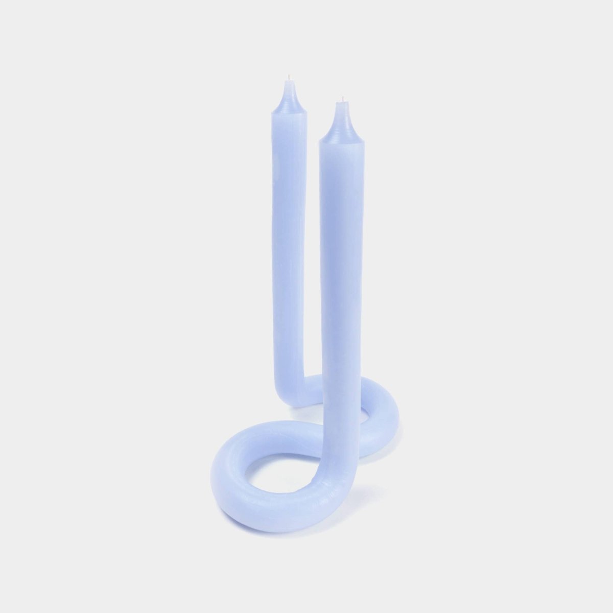 Twist Candle Sticks by Lex Pott, 9.5" Tall, Light Lavender