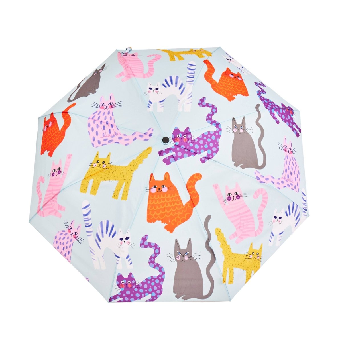 Ice Arty Cats Duck Umbrella: Blue