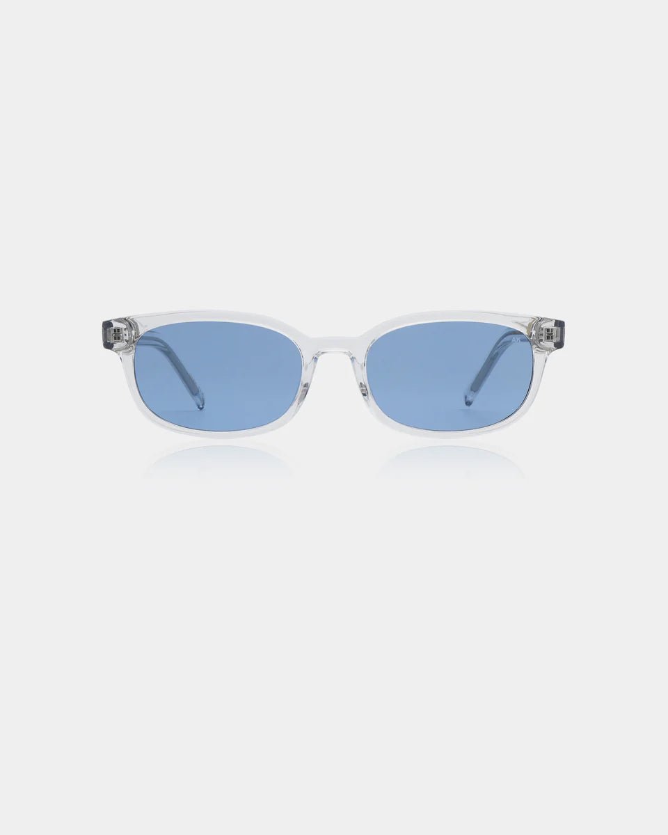 A. Kjaerbede Charlie sunglasses with clear crystal frames and tinted lenses, stylish eyewear for sun protection.