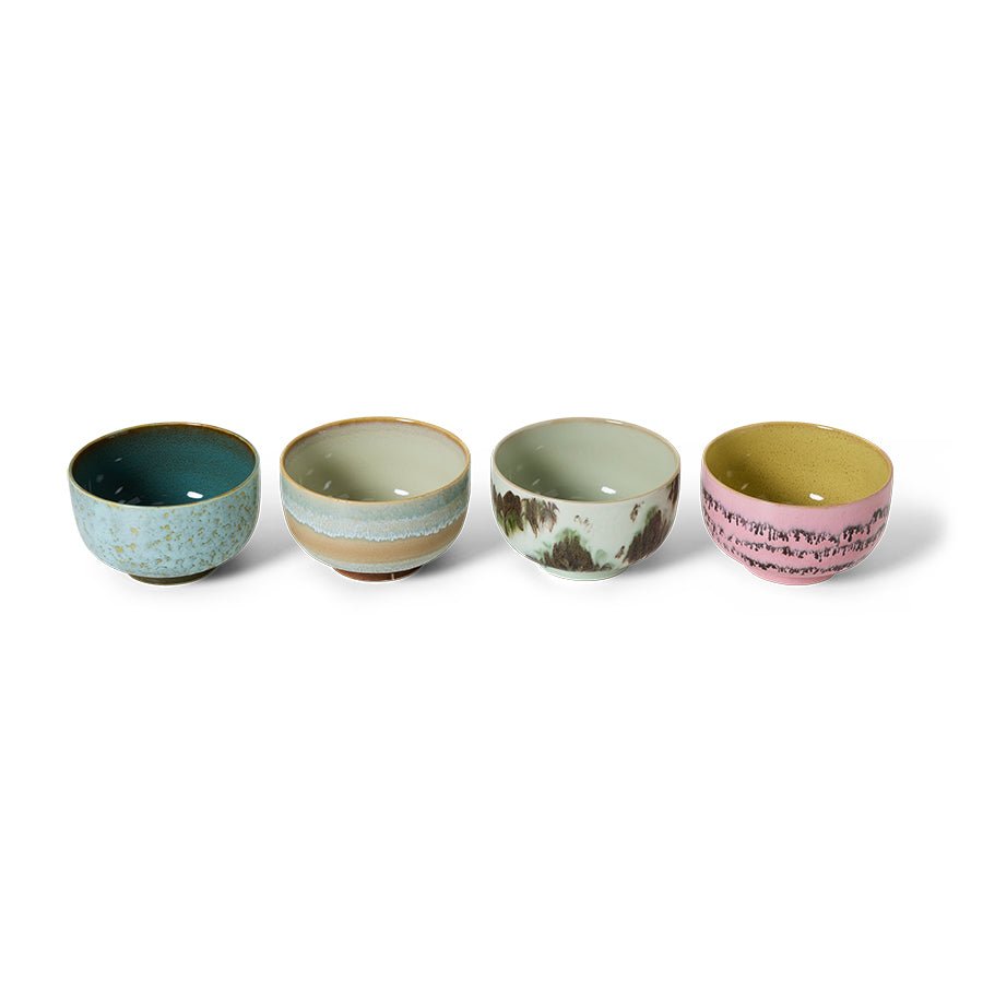 70s Ceramics: Noodle Bowls Dada (Set of 4)