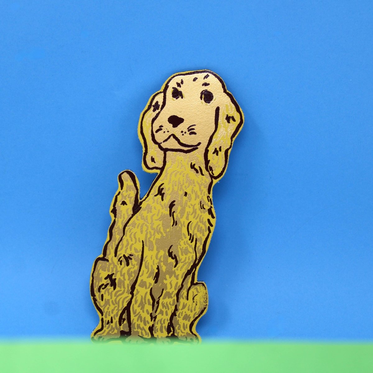 Spaniel Magnet: Yellow