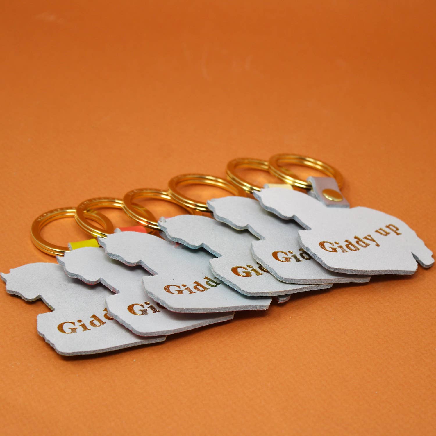 Horse Key Fob: Cream