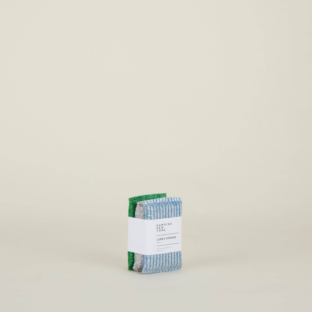 Lurex Sponges Set of 3: Pink / Terracotta / Gold