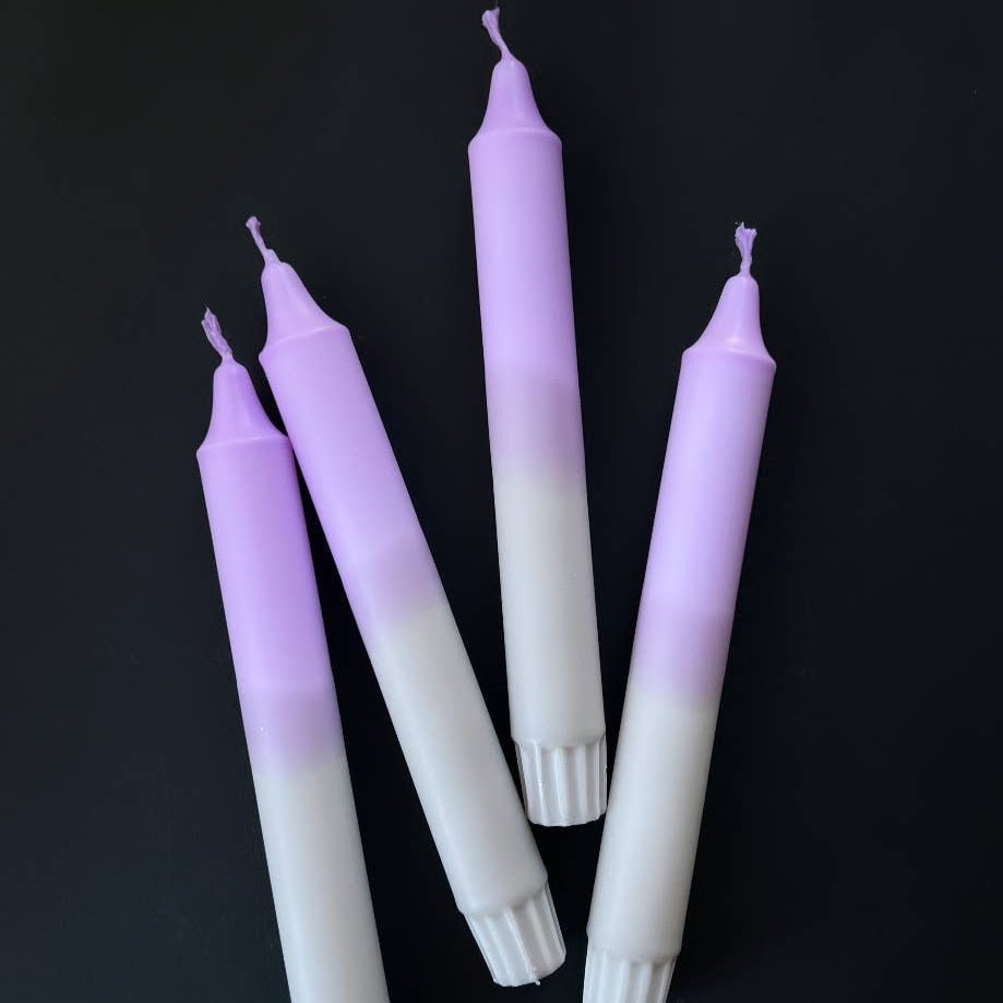 DIP DYE CANDLES SET OF 4