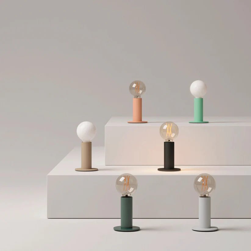 EDGAR Home SOL Lamp with 8 different colors, modern LED table lamp showcasing vibrant color options and sleek design.