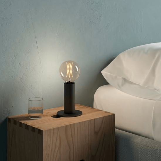 EDGAR Home SOL Lamp in 8 different colors, modern table lamp with vibrant, colorful glass shade for stylish home lighting.