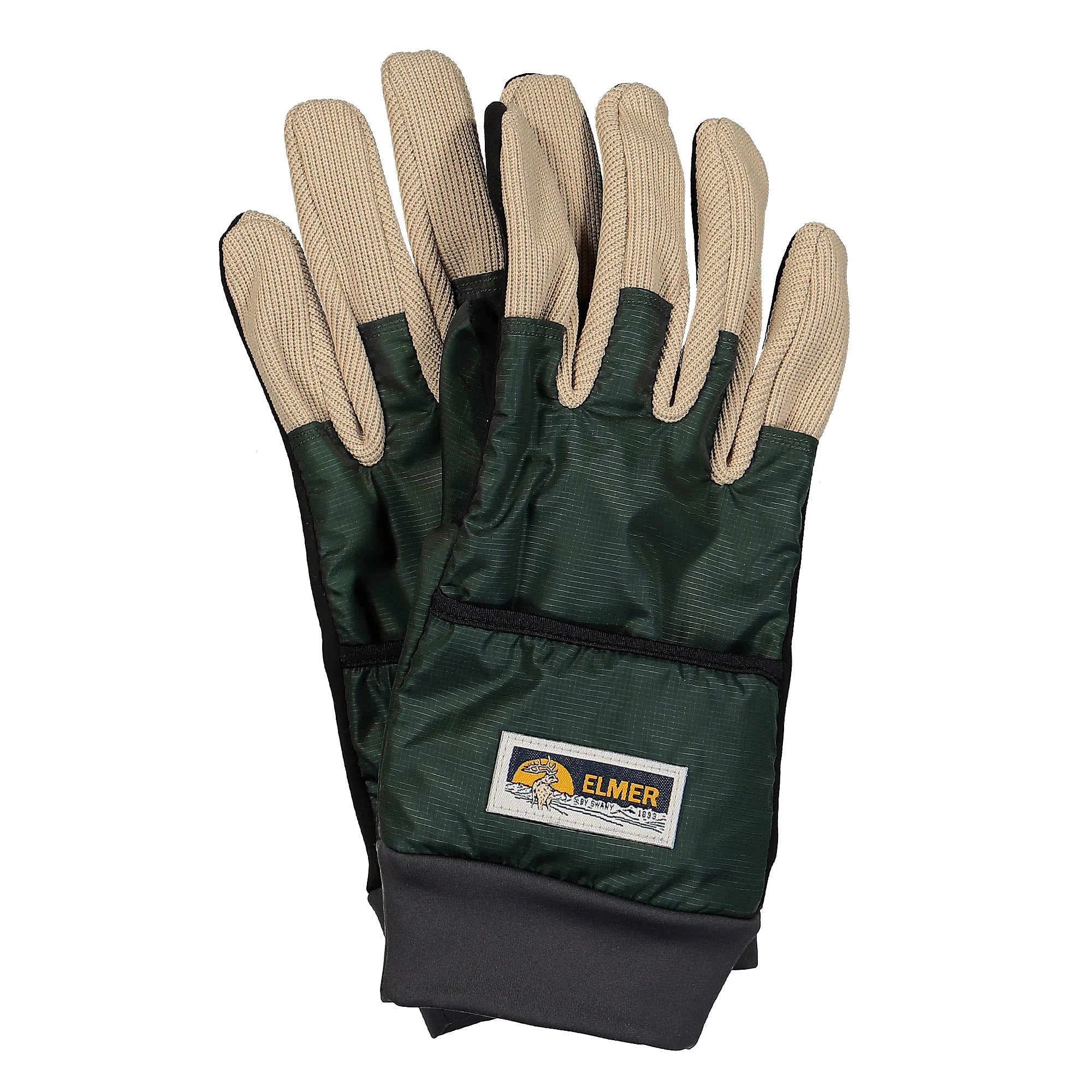 Elmer City Mitten Gloves Green