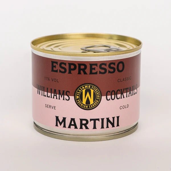 Espresso martini canned cocktail from Hallesches Haus Mum's Big Night In Gift Set, ready to enjoy with a rich coffee flavor.