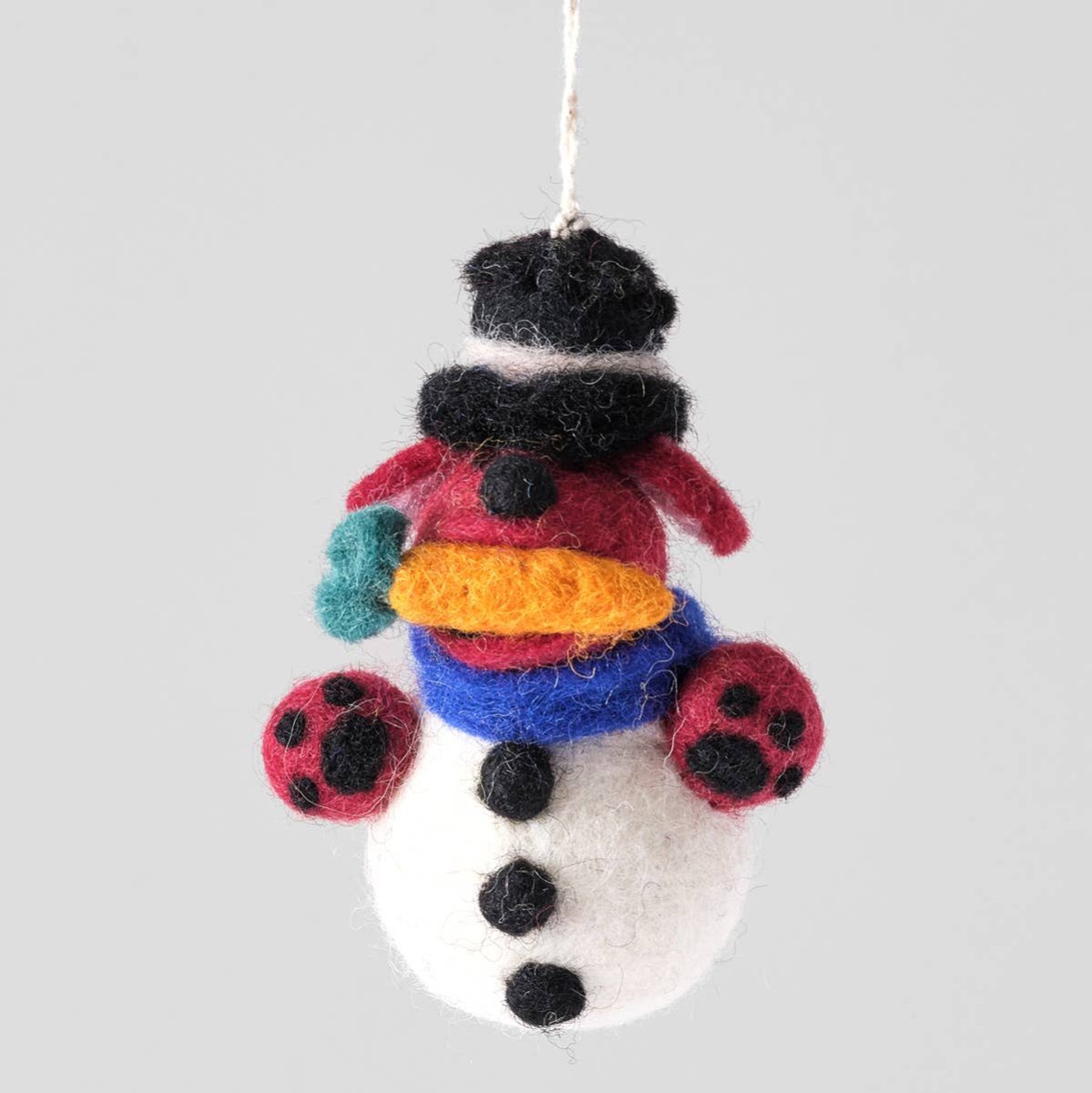 Barky the Snowboy Dog Hanging Felt Ornament
