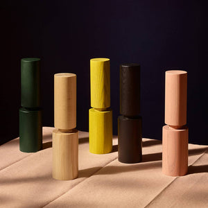 Hove Holz-Mühlen -Ergonomische Salz- und Pfeffermühlen - Schwarz Eschenholz