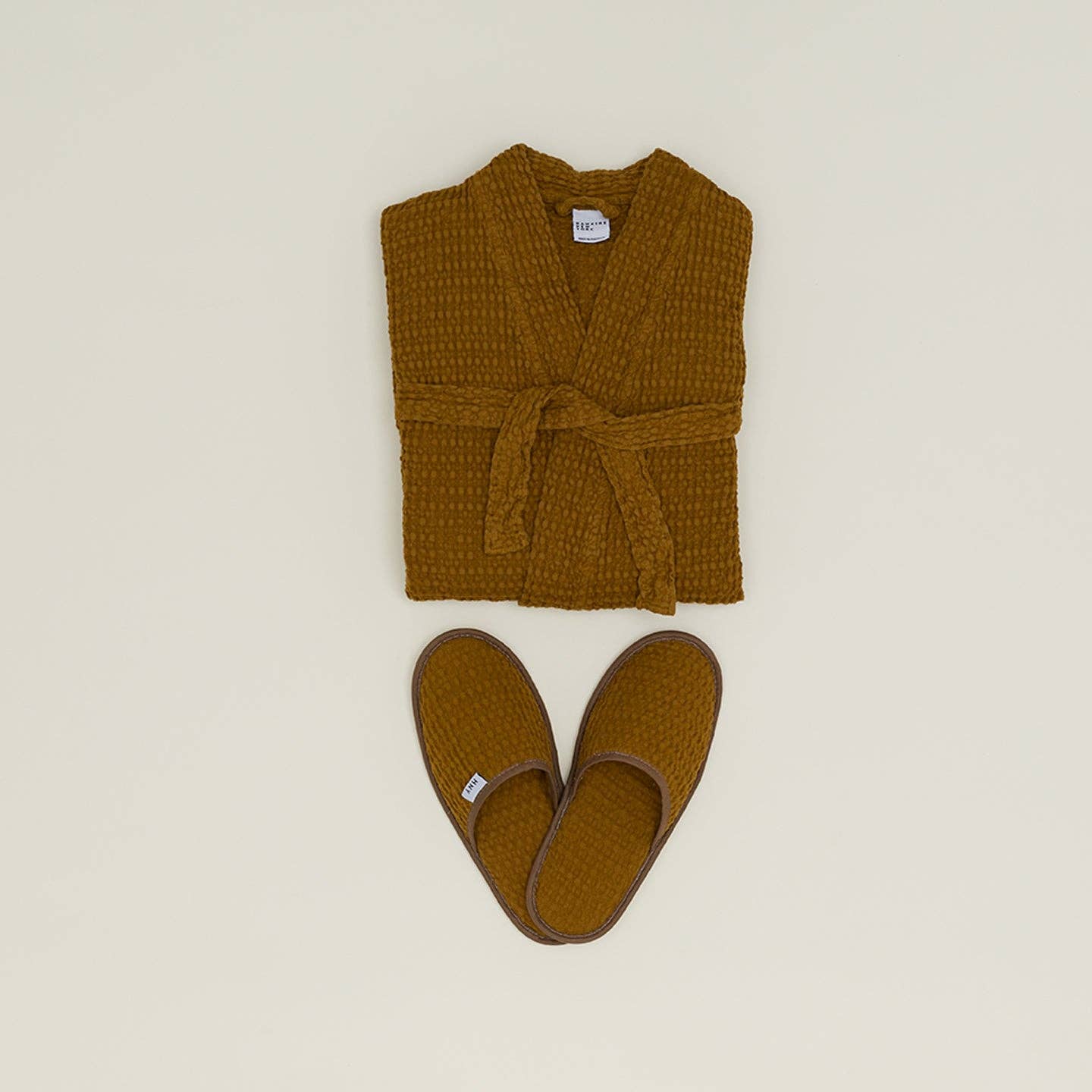 Simple Waffle Slippers - Bronze: Large