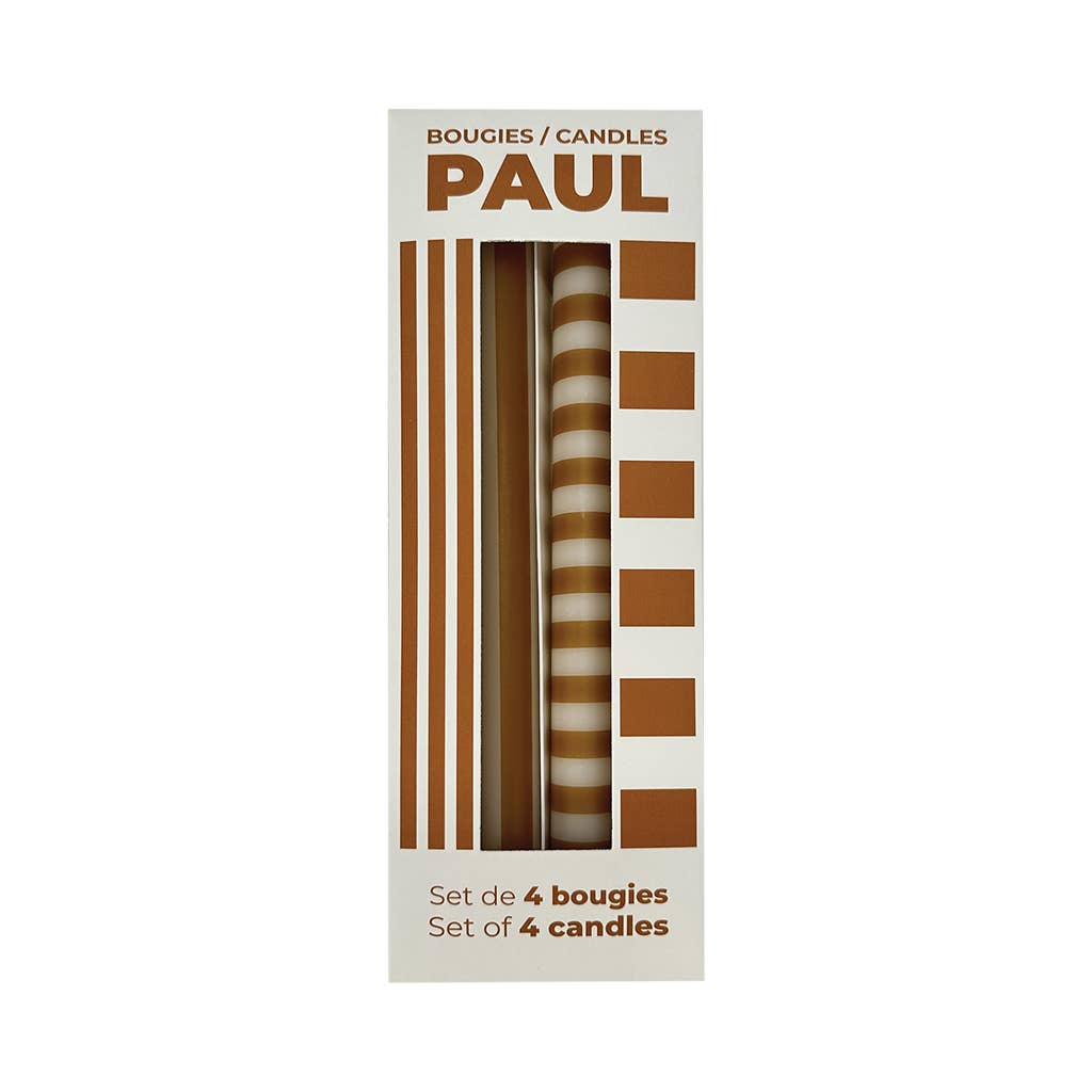 Paul Ochre Candles - Set of 4 long