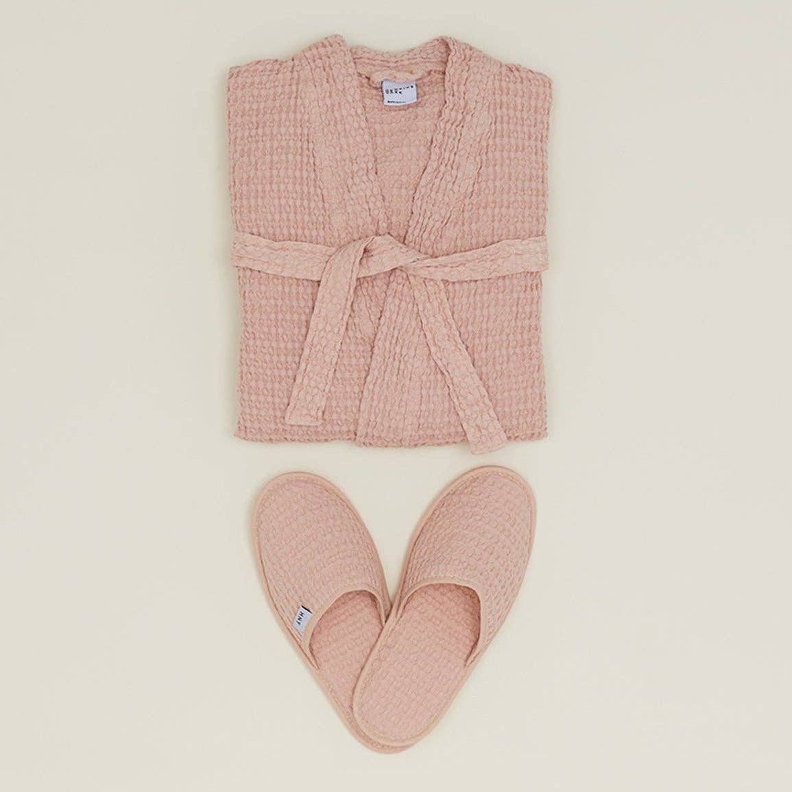 Simple Waffle Slippers - Blush: Small