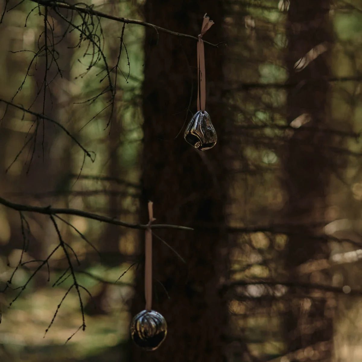 Ferm Living Bellure Bauble in silver with a shiny, rounded design, perfect for holiday or decorative use.