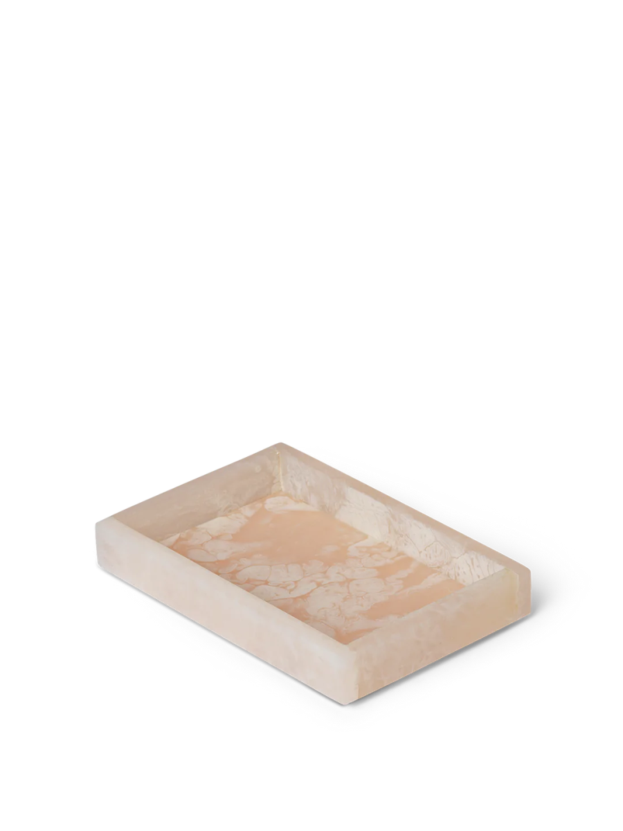 Ferm Living Mist Tray with curved edges and minimalist design, perfect for organizing small items on a table or countertop.