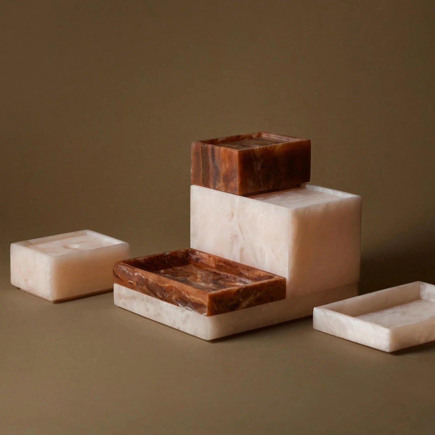 Ferm Living Mist Tray shown with a minimalist design, featuring a shallow rectangular shape and smooth surface for decorative use.