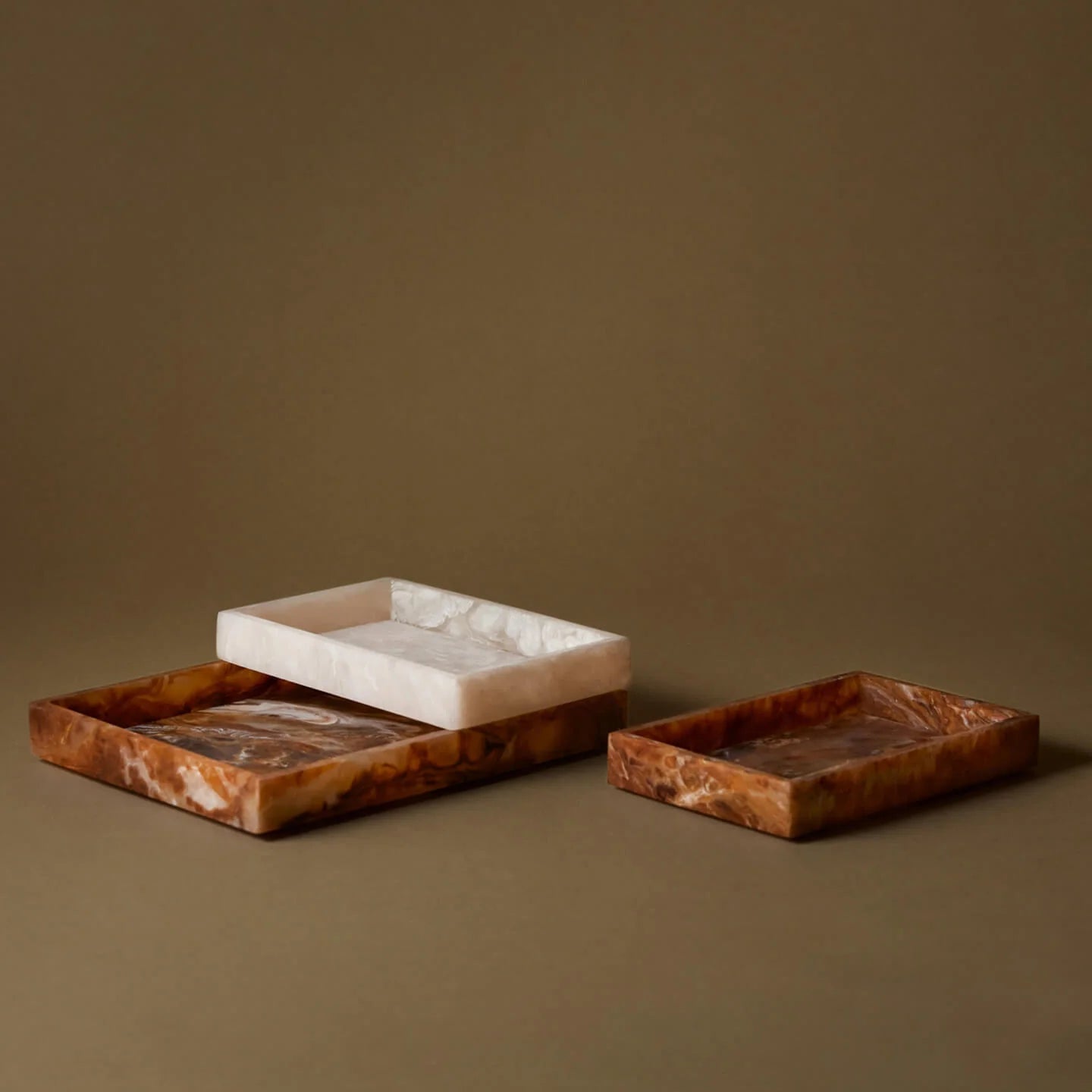 Ferm Living Mist Tray in neutral tones, featuring a sleek modern design with a textured surface for decorative or functional use.